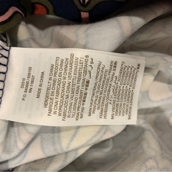 Boden Tie Detail Jersey Shift Dress size 8 L. - Picture 7 of 9